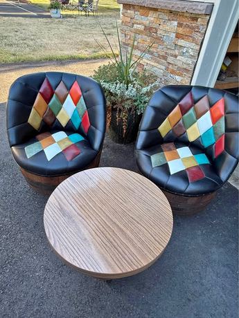 Mid Century Whiskey Brothers Vintage Chair/Table and matching couch