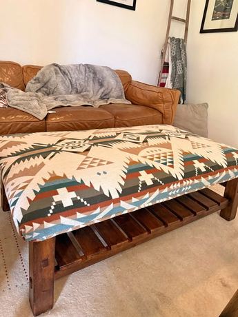 Upholstered ottoman