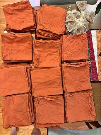 Terracotta Cotton Napkins 17"x17" (Set of 105)