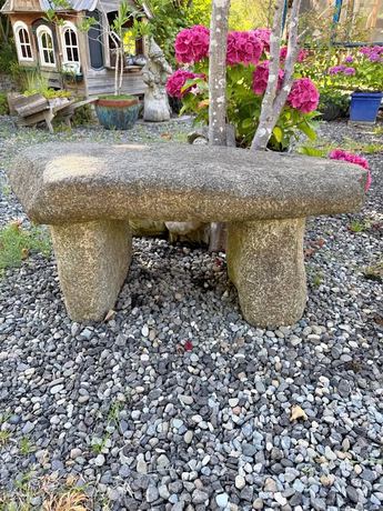 Natural granite bench￼
