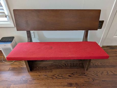 Mid century pew/bench