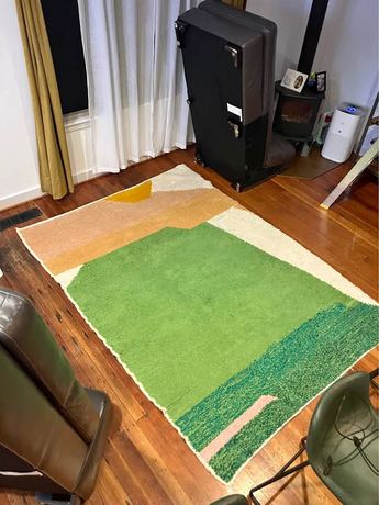 Handmade Moroccan Wool Rug 5x7