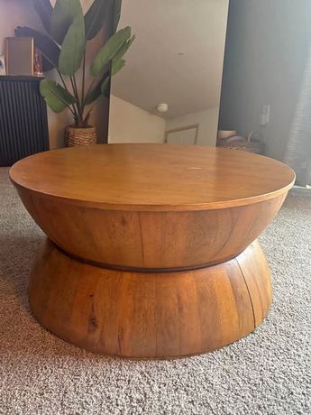 Round Wood Coffee Table