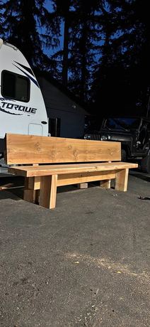 Slab bench 9’ long