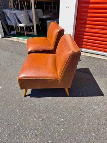 World Market Huxley Mid Century Armless Chairs - Set of 2