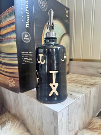 Branded oil bottle