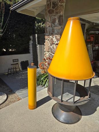 Mid Century Modern Carousel Fireplace