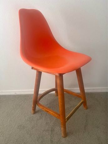 Vintage 1960s Mid-Century Modern Orange Chair – Furniture Craft Co.