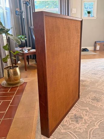 Rare Vintage MCM wood standing/wall hanging speakers- Beautful sound