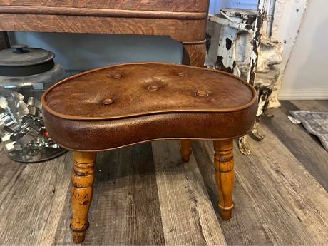 Fun Vintage Wood Stool