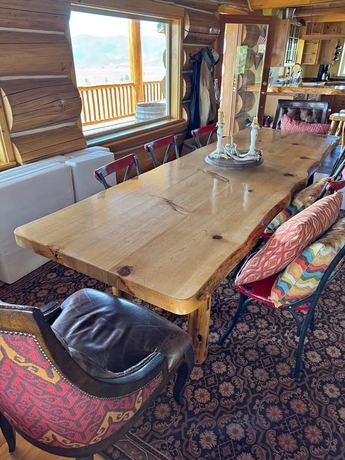 Pine Live Edge Dining Table